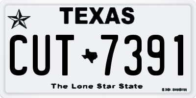 TX license plate CUT7391