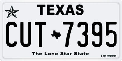 TX license plate CUT7395