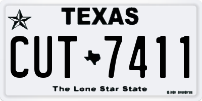 TX license plate CUT7411