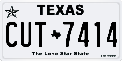 TX license plate CUT7414