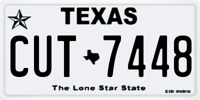 TX license plate CUT7448