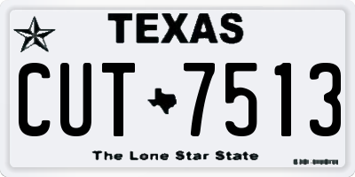 TX license plate CUT7513