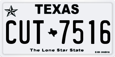 TX license plate CUT7516