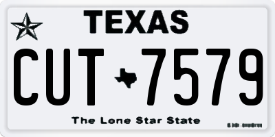 TX license plate CUT7579