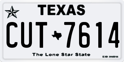 TX license plate CUT7614