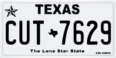 TX license plate CUT7629