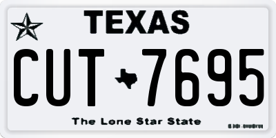 TX license plate CUT7695
