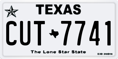 TX license plate CUT7741