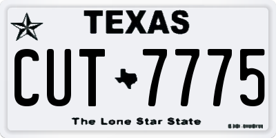 TX license plate CUT7775