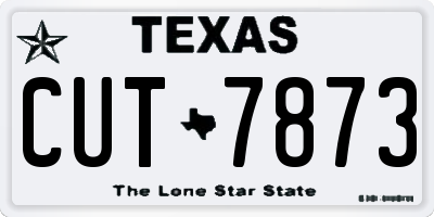 TX license plate CUT7873