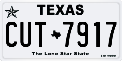 TX license plate CUT7917