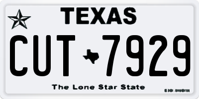 TX license plate CUT7929