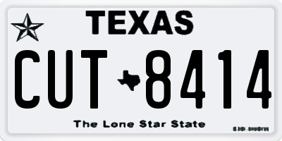 TX license plate CUT8414