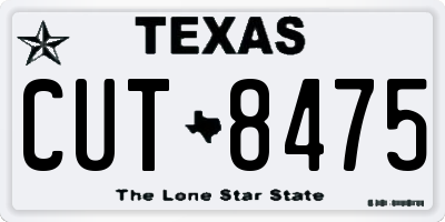 TX license plate CUT8475