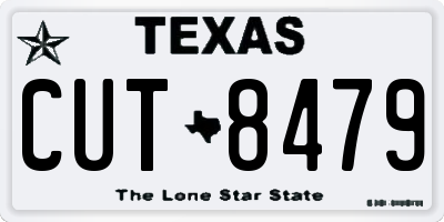 TX license plate CUT8479