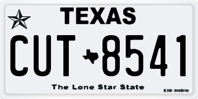 TX license plate CUT8541