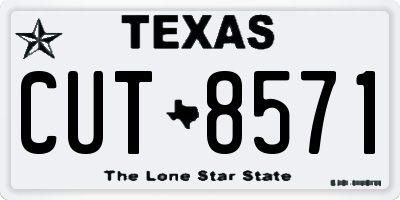 TX license plate CUT8571