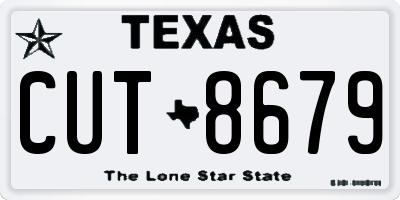 TX license plate CUT8679