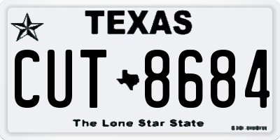 TX license plate CUT8684