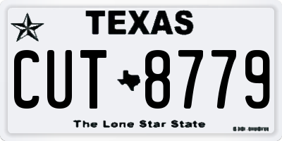 TX license plate CUT8779