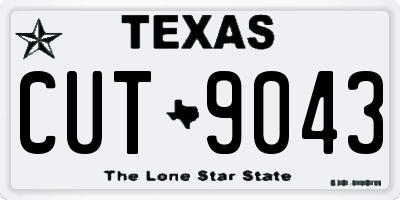 TX license plate CUT9043