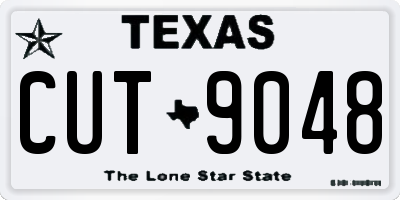TX license plate CUT9048