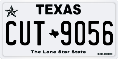 TX license plate CUT9056