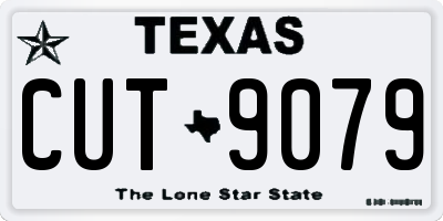 TX license plate CUT9079