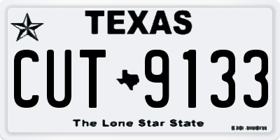 TX license plate CUT9133