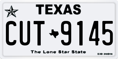 TX license plate CUT9145