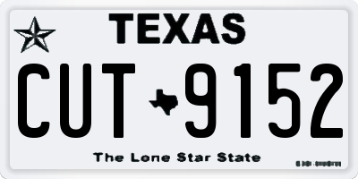 TX license plate CUT9152