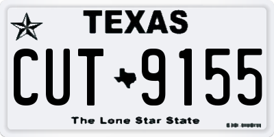 TX license plate CUT9155
