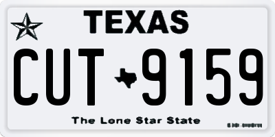 TX license plate CUT9159