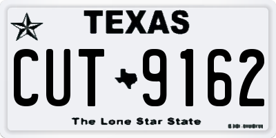 TX license plate CUT9162