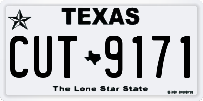 TX license plate CUT9171
