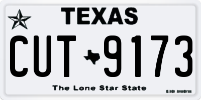 TX license plate CUT9173