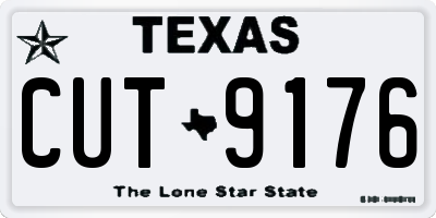 TX license plate CUT9176