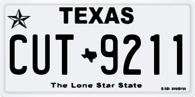 TX license plate CUT9211