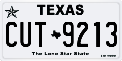 TX license plate CUT9213
