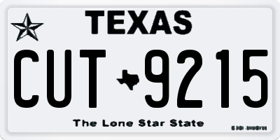 TX license plate CUT9215