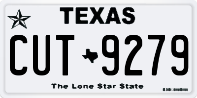 TX license plate CUT9279