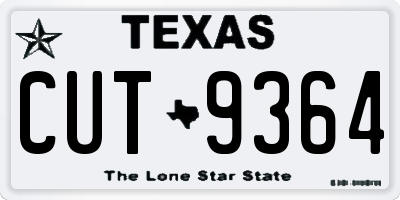 TX license plate CUT9364