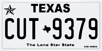 TX license plate CUT9379