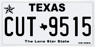 TX license plate CUT9515