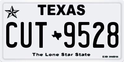 TX license plate CUT9528