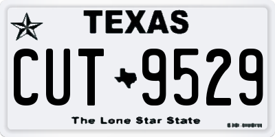 TX license plate CUT9529
