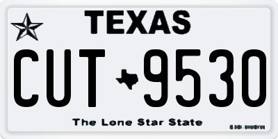 TX license plate CUT9530
