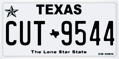 TX license plate CUT9544