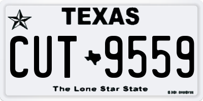 TX license plate CUT9559