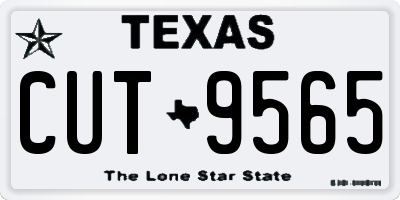 TX license plate CUT9565